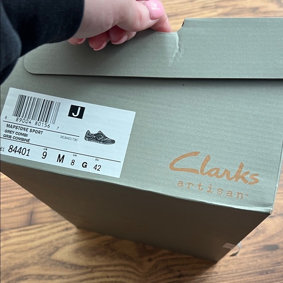 Clarks Men's Blue and Brown Sneakers - Picture 3 of 3